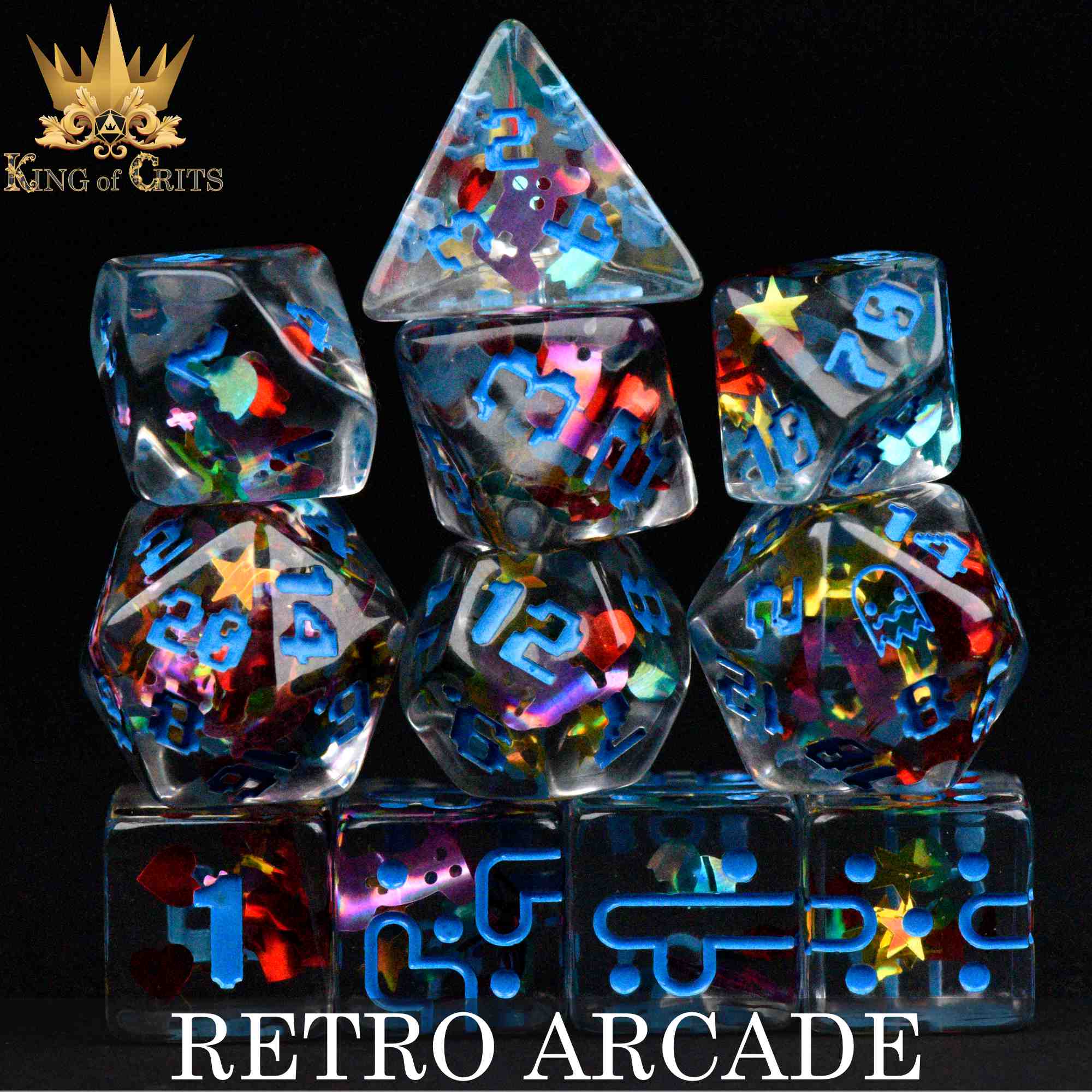 Retro Arcade - 11 Dice Set