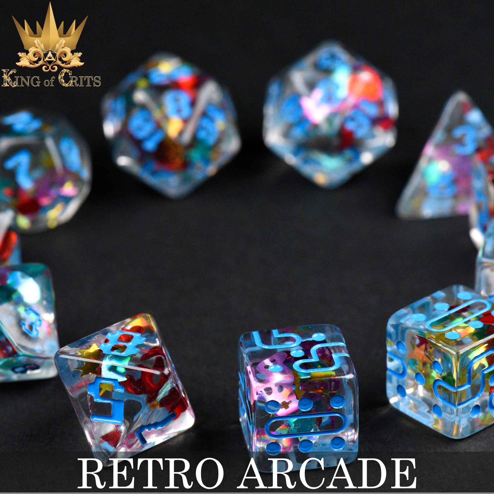 Retro Arcade - 11 Dice Set