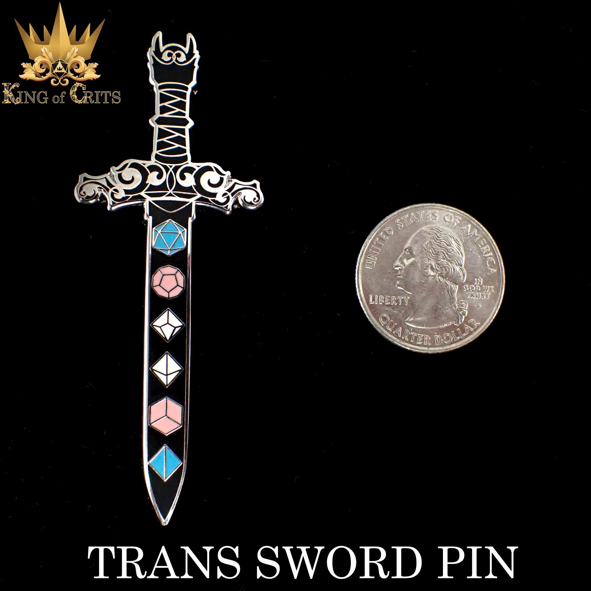 Trans Sword (Enamel Pin)