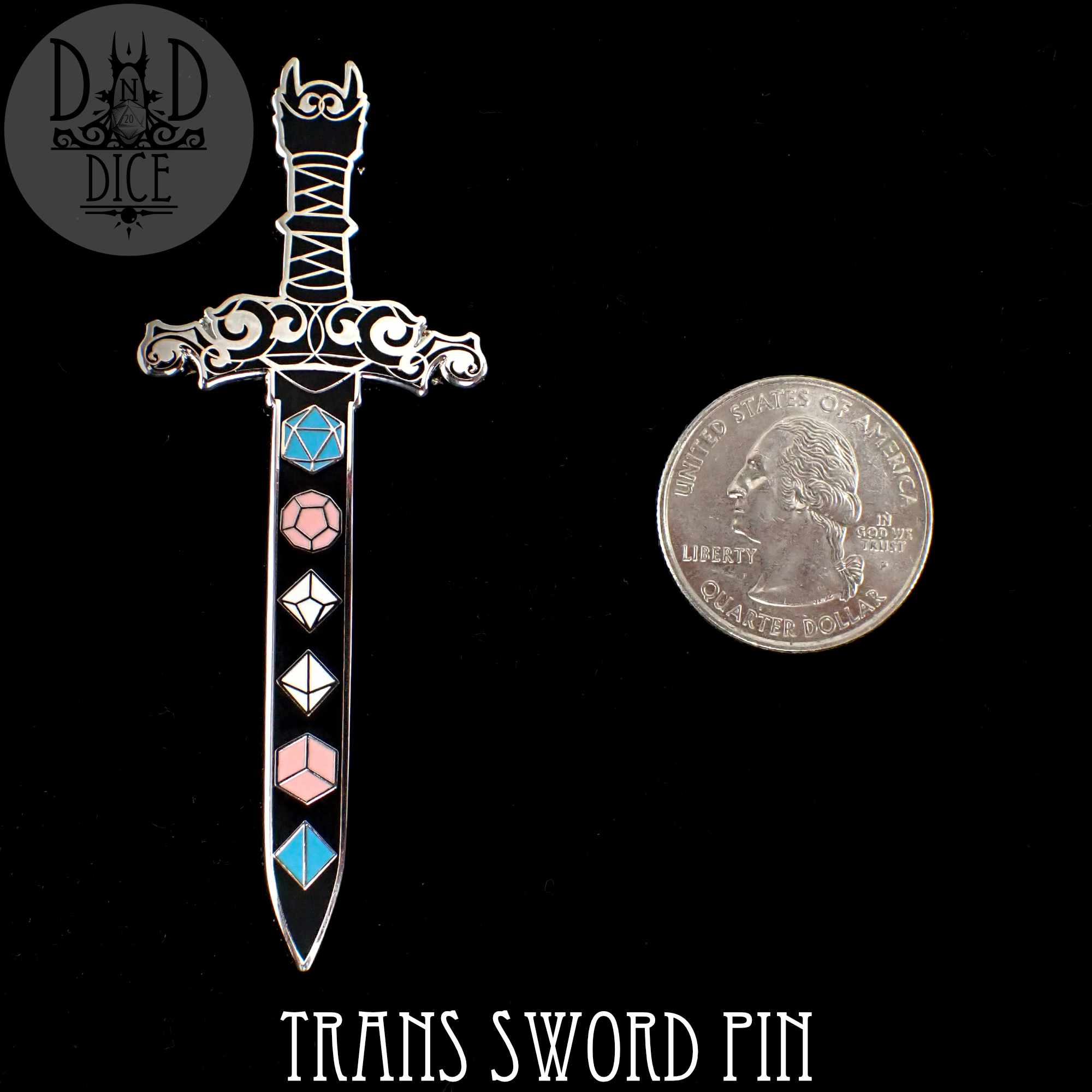 Trans Sword (Enamel Pin)