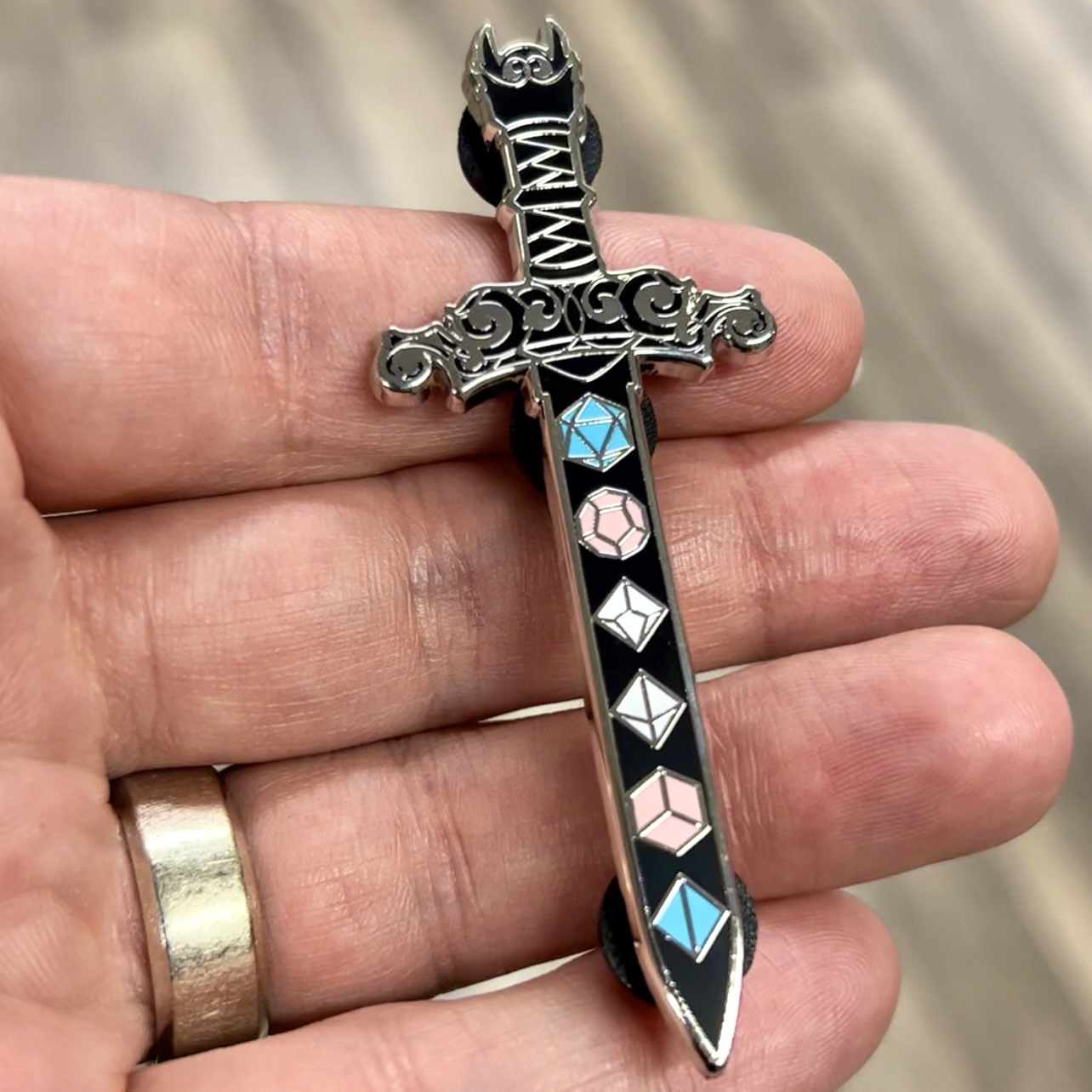 Trans Sword (Enamel Pin)