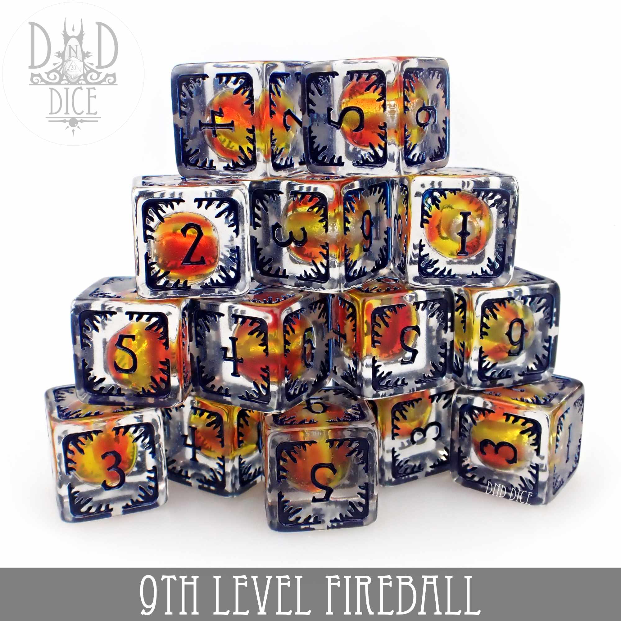 9th Level Fireball - 14 Dice Set