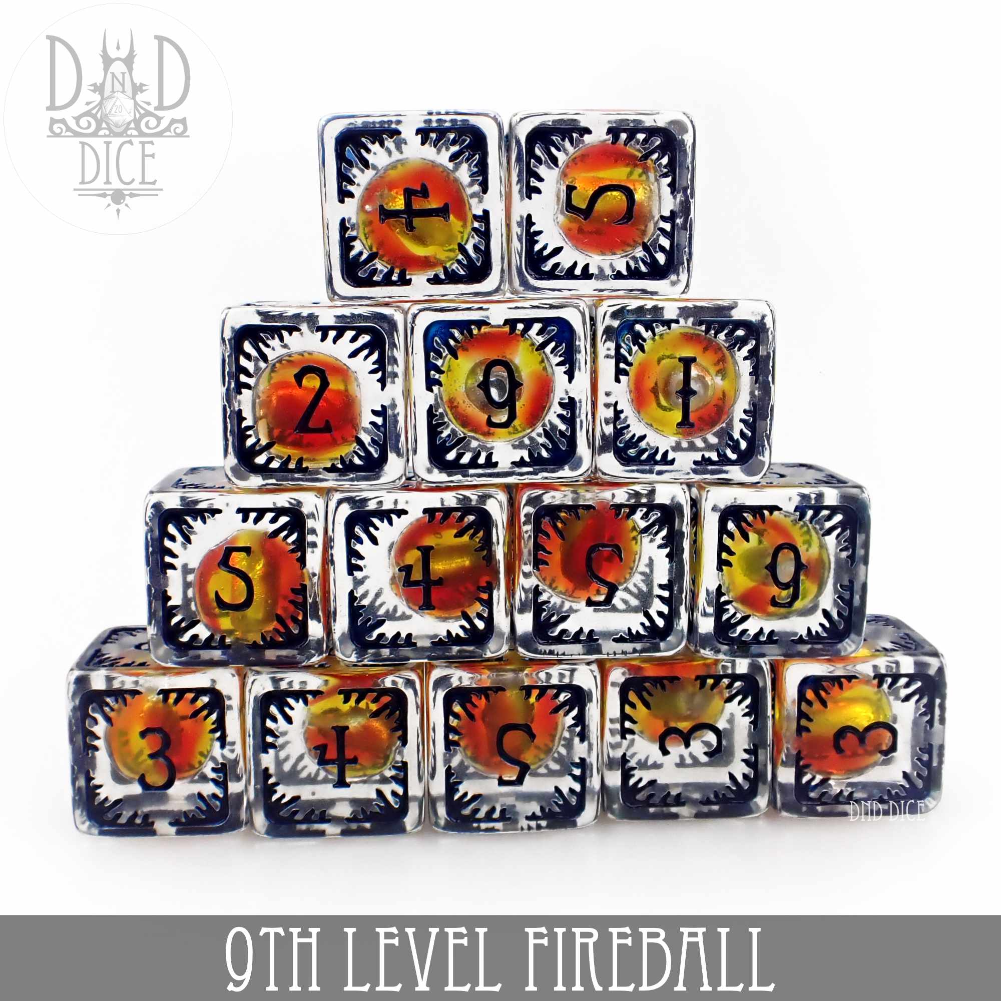 9th Level Fireball - 14 Dice Set