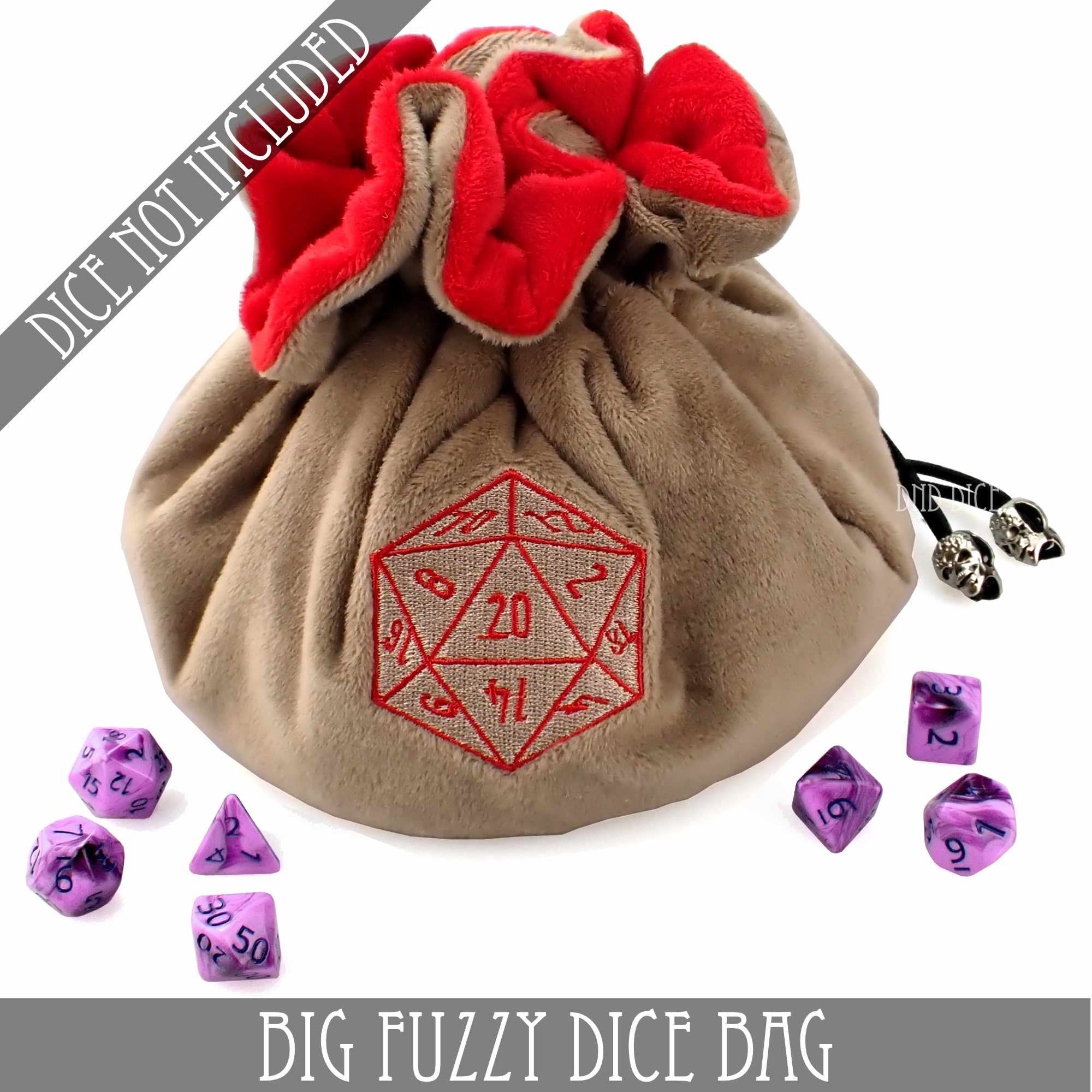 Big Fuzzy Dice Bag - 7 Colors