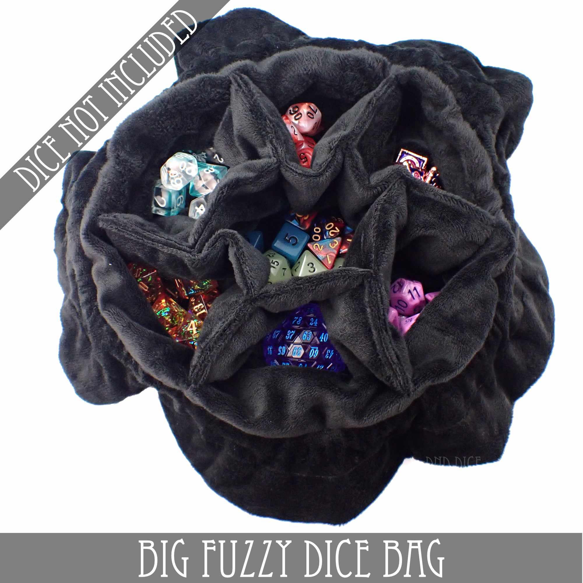 Big Fuzzy Dice Bag - 7 Colors