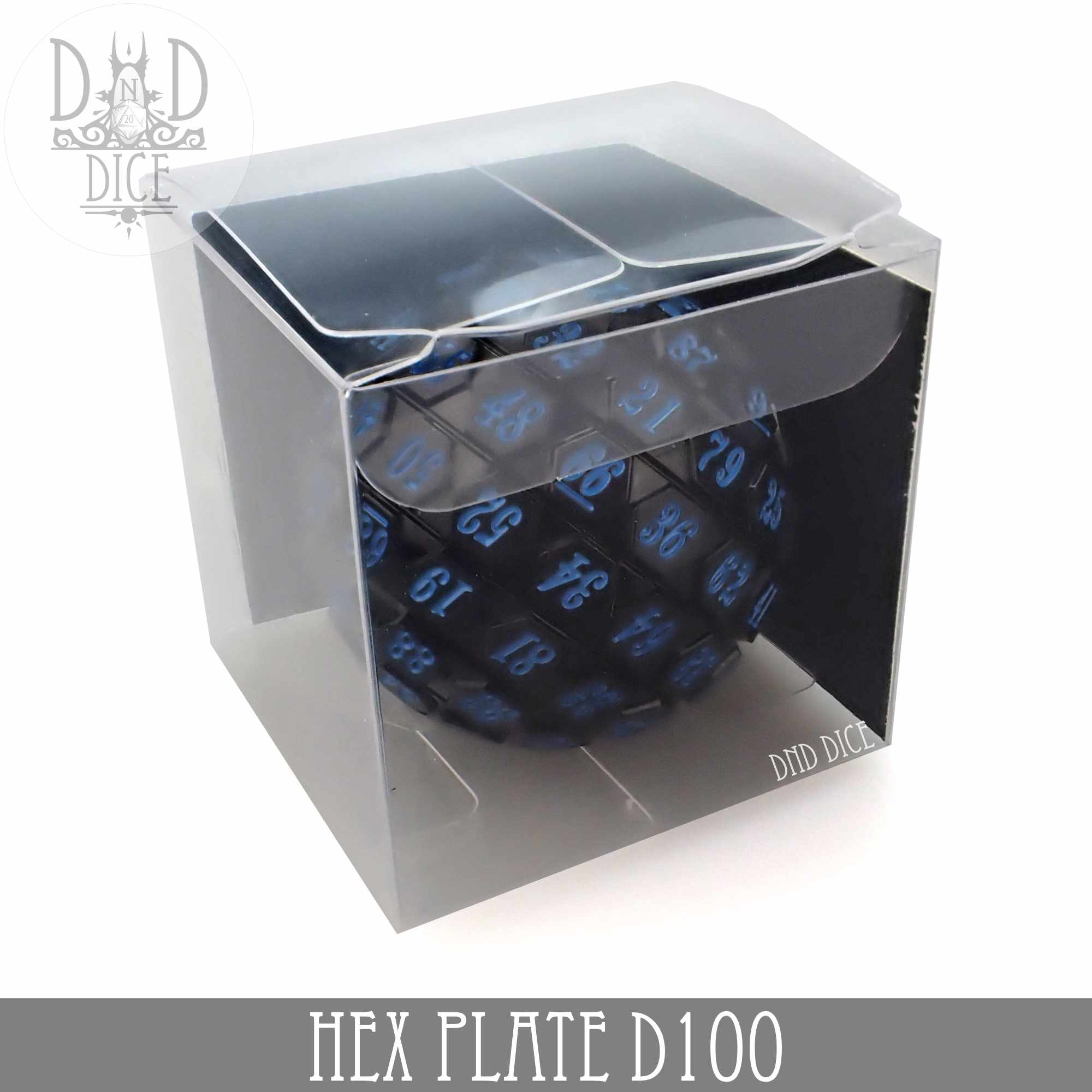 45mm Hex Plate D100 (Black with Blue)