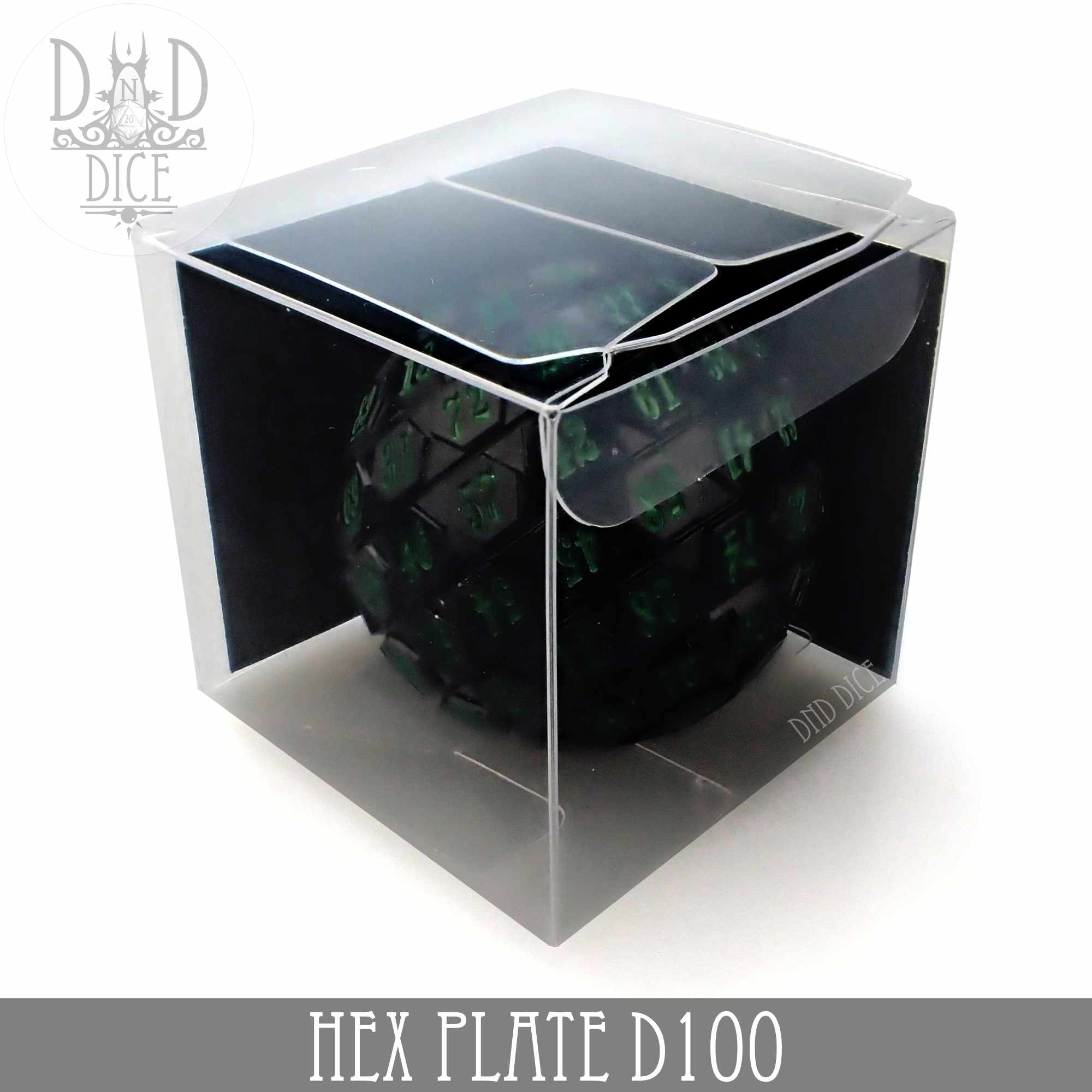 45mm Hex Plate D100 (Black with Green)