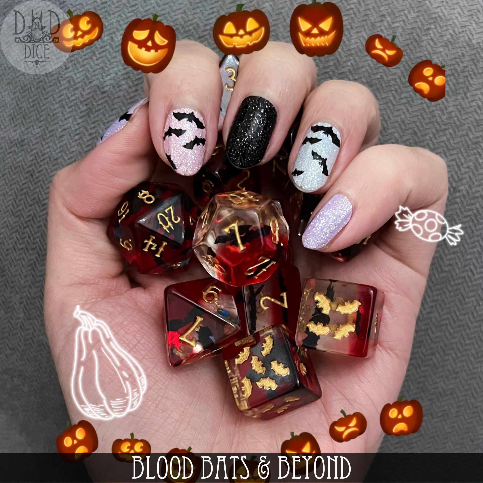 Blood Bats & Beyond - 11 Dice Set