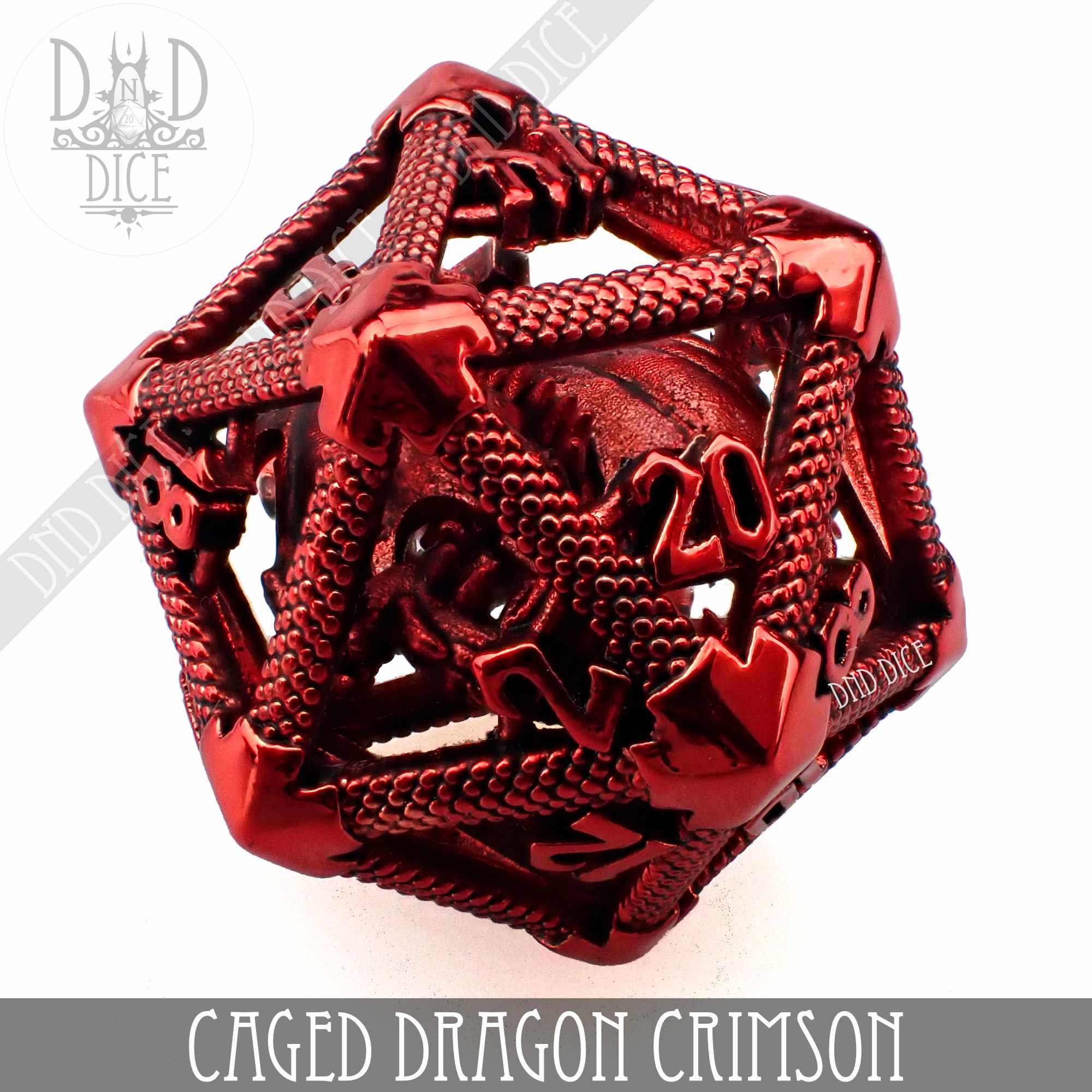 Caged Dragon D20 - 6 Colors