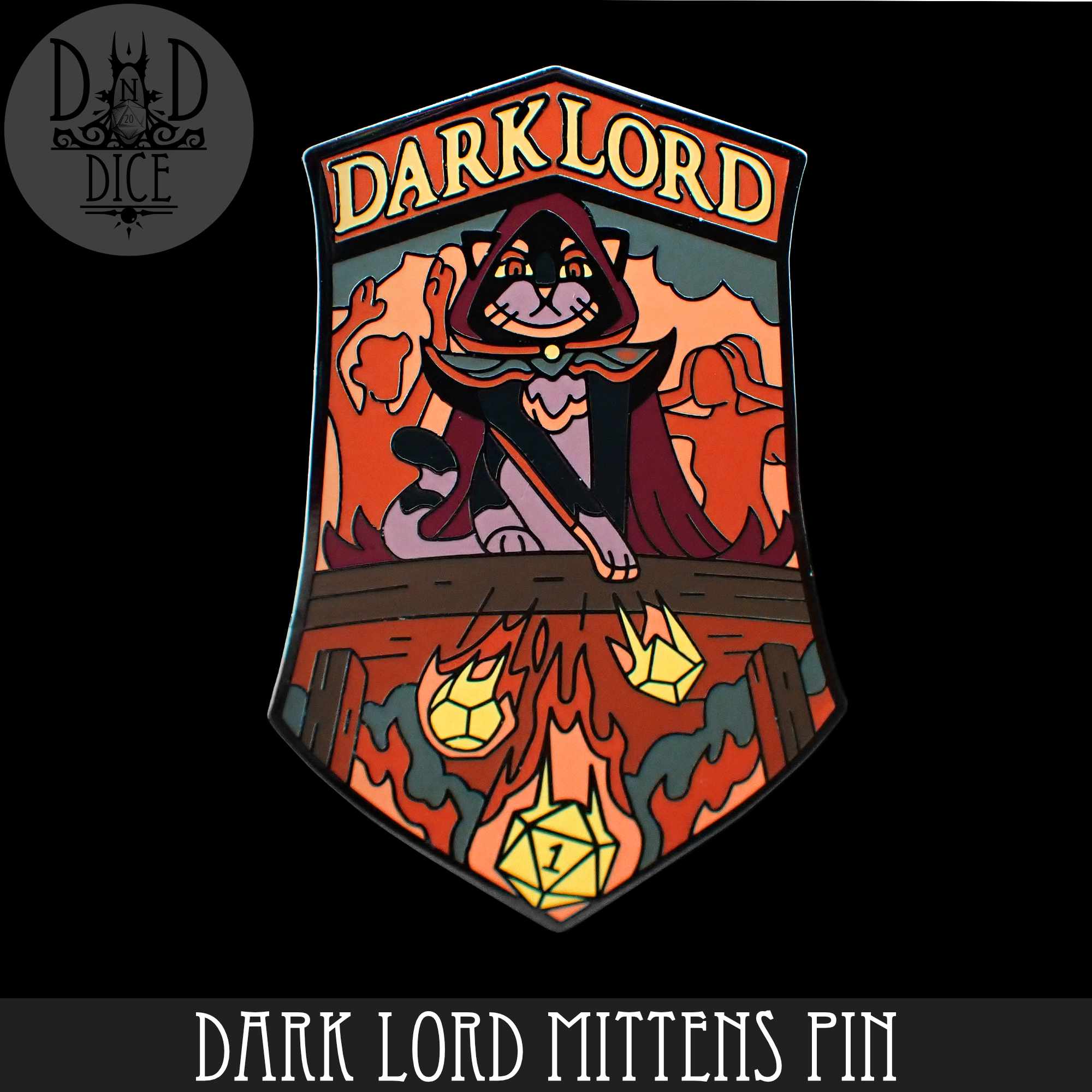 Dark Lord Mittens (Enamel Pin)