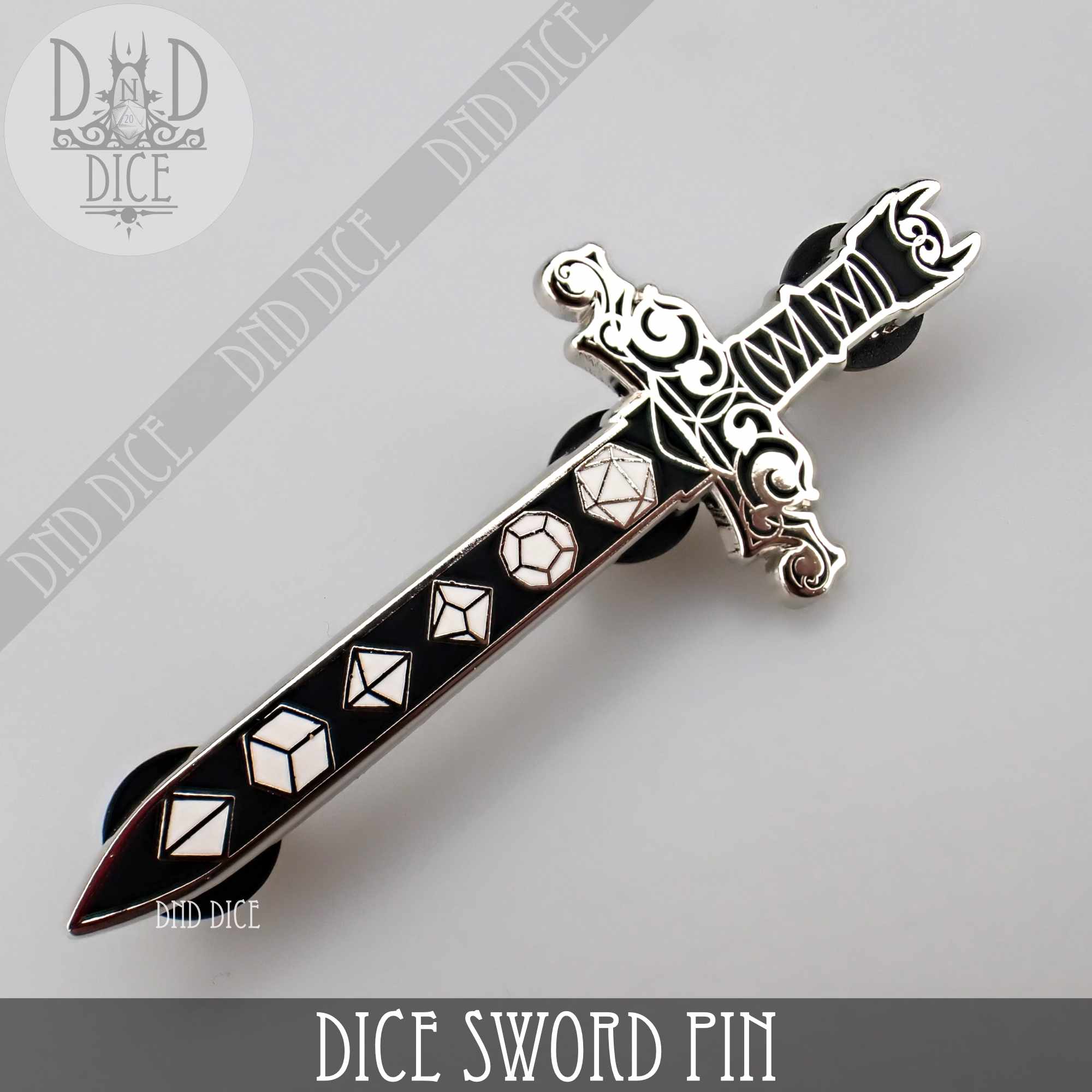 Dice Sword (Enamel Pin)