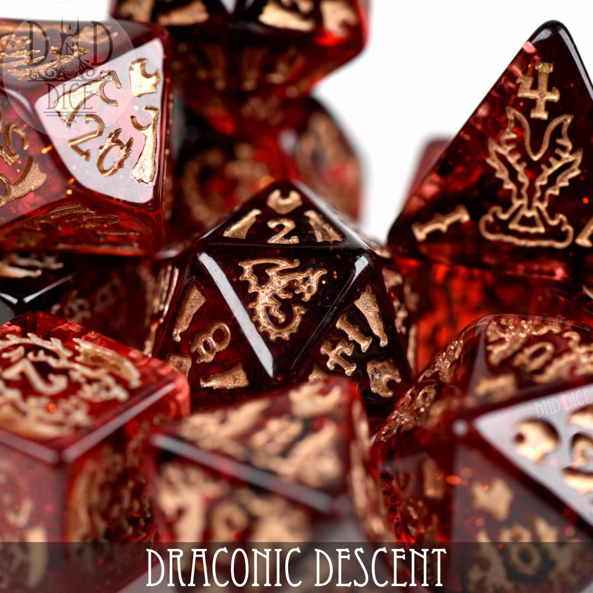 Draconic Descent - 11 Dice Set