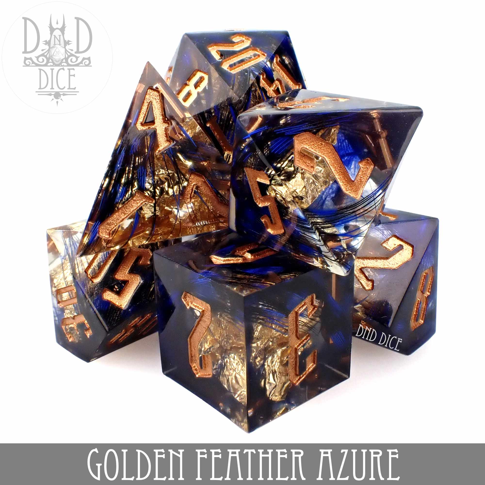 Golden Feather Azure (Handmade)