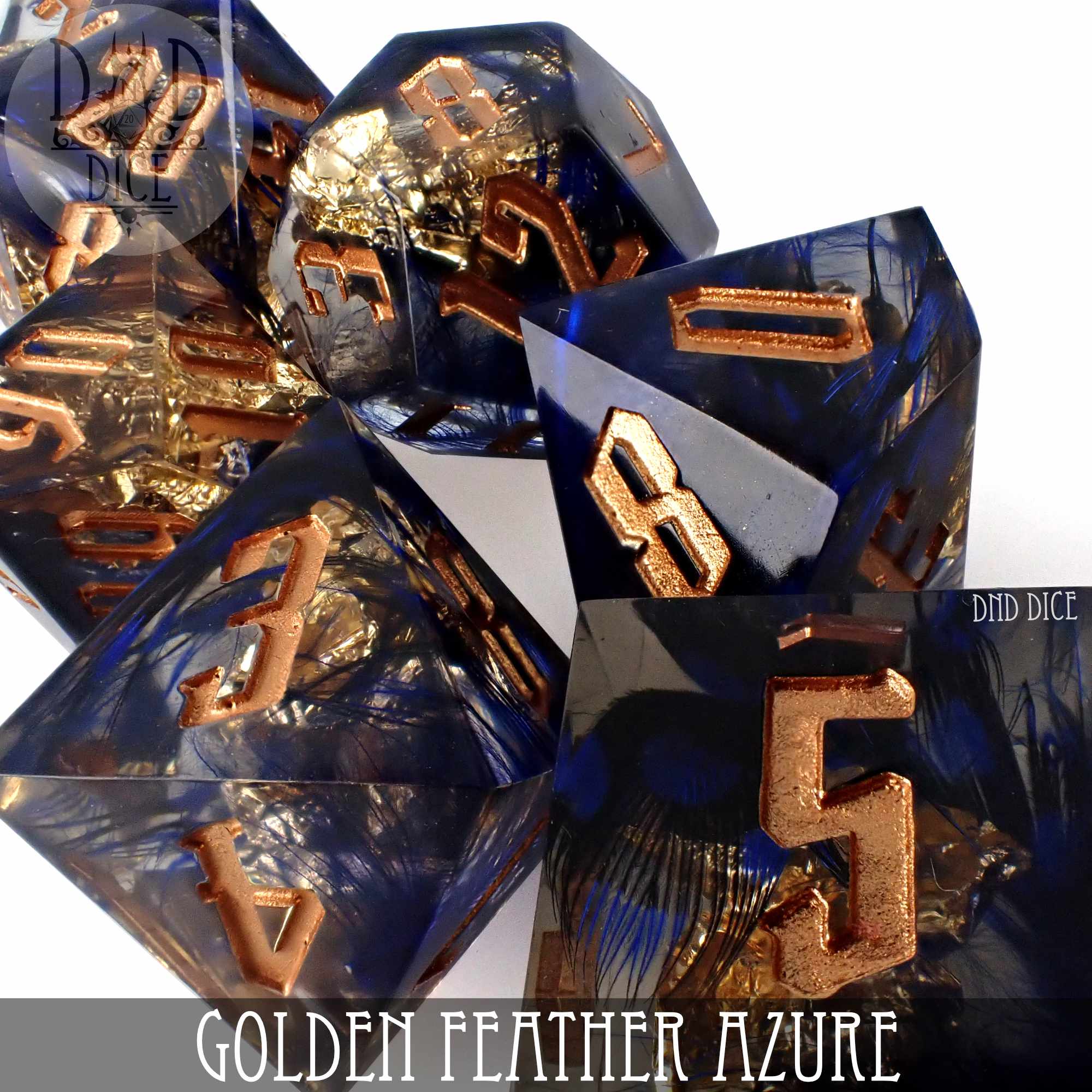 Golden Feather Azure (Handmade)