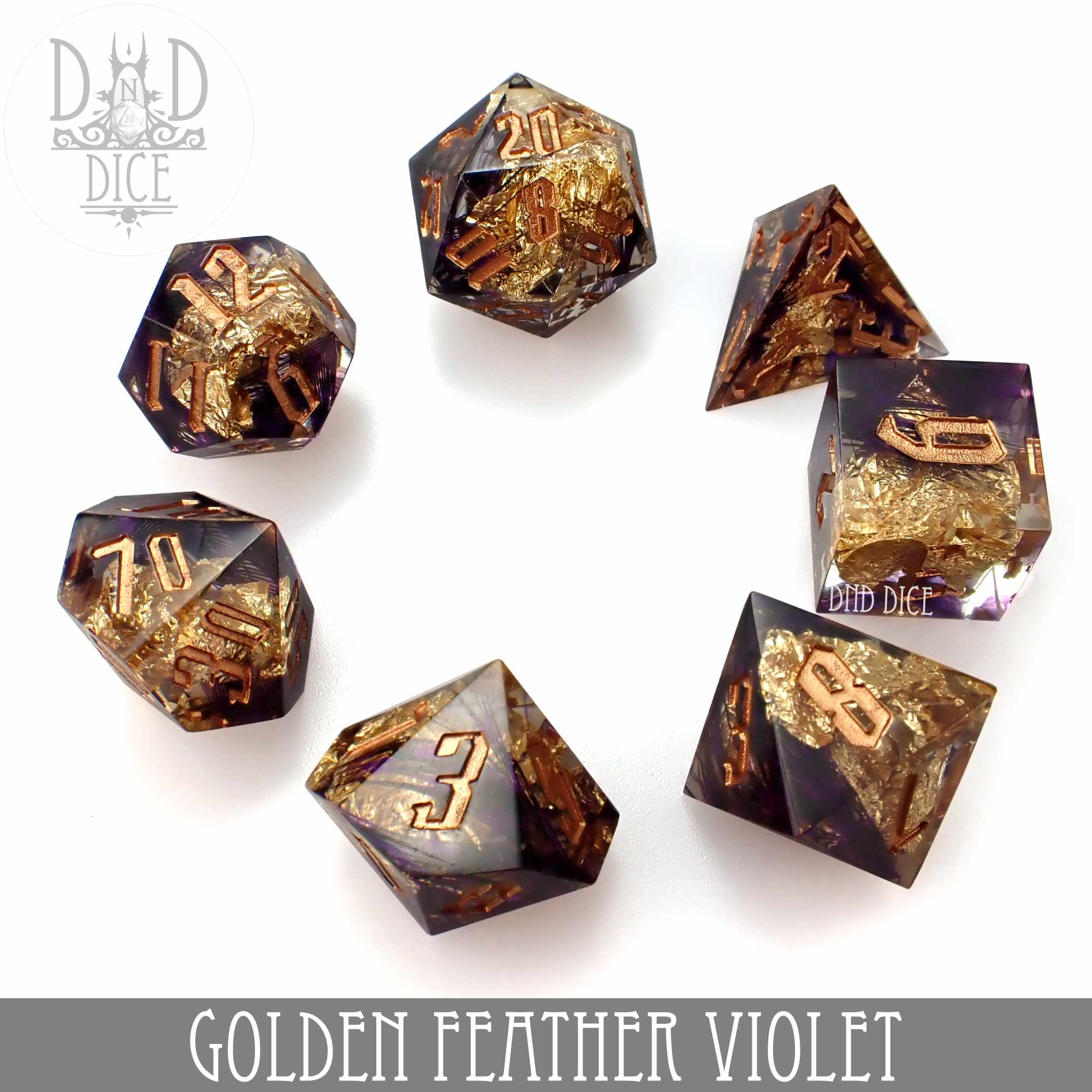 Golden Feather Violet (Handmade)