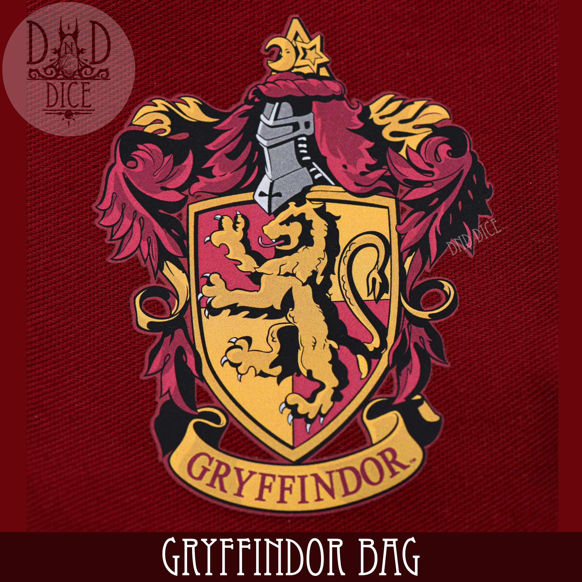 Harry Potter Gryffindor Dice Bag & 5D6