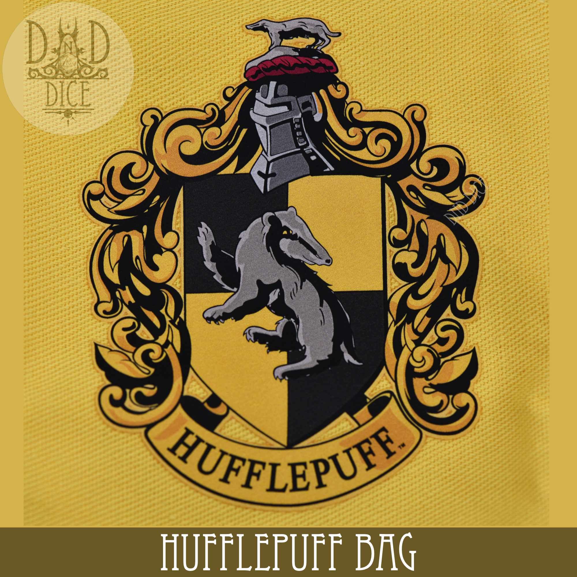 Harry Potter Hufflepuff Dice Bag & 5D6