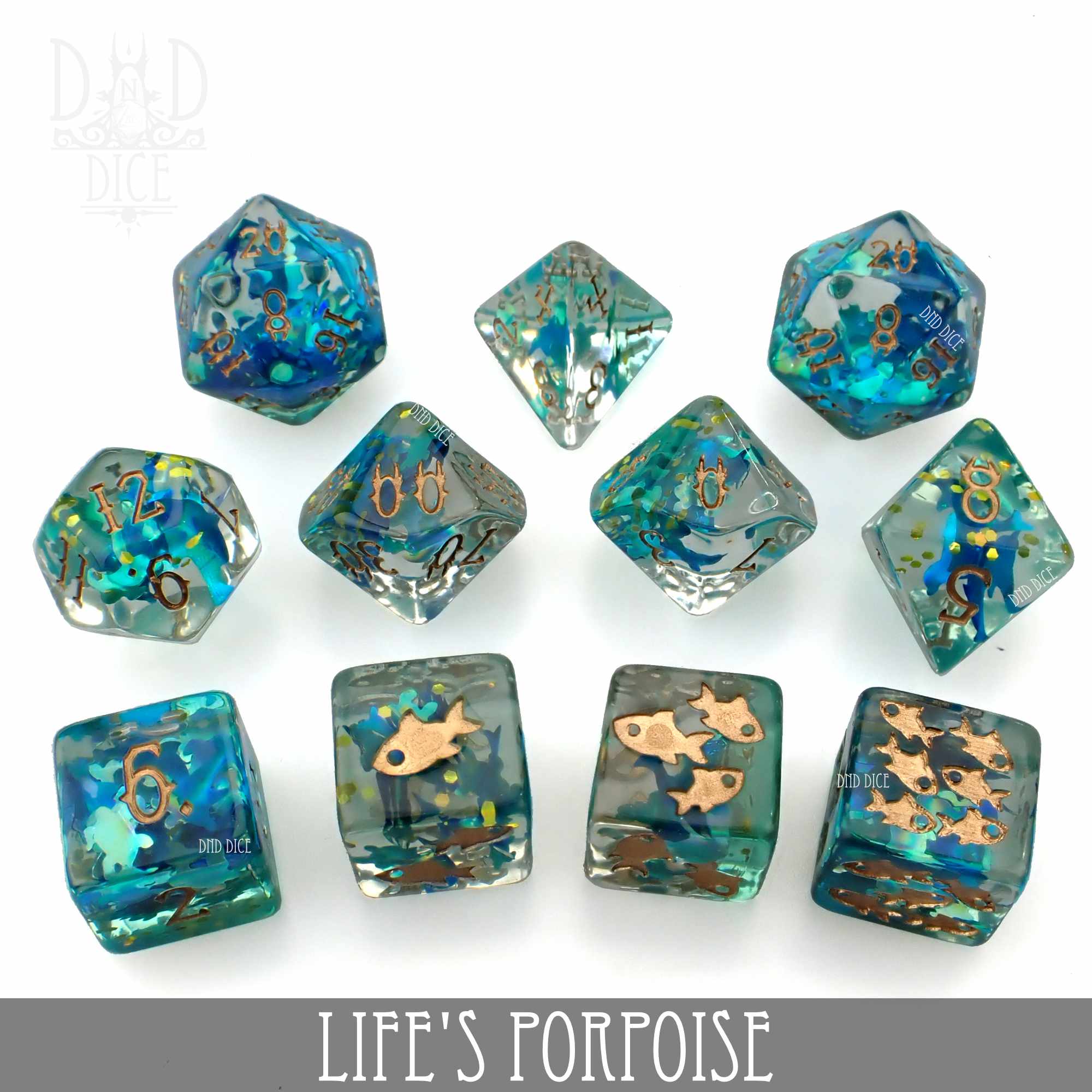 Life's Porpoise - 11 Dice Set