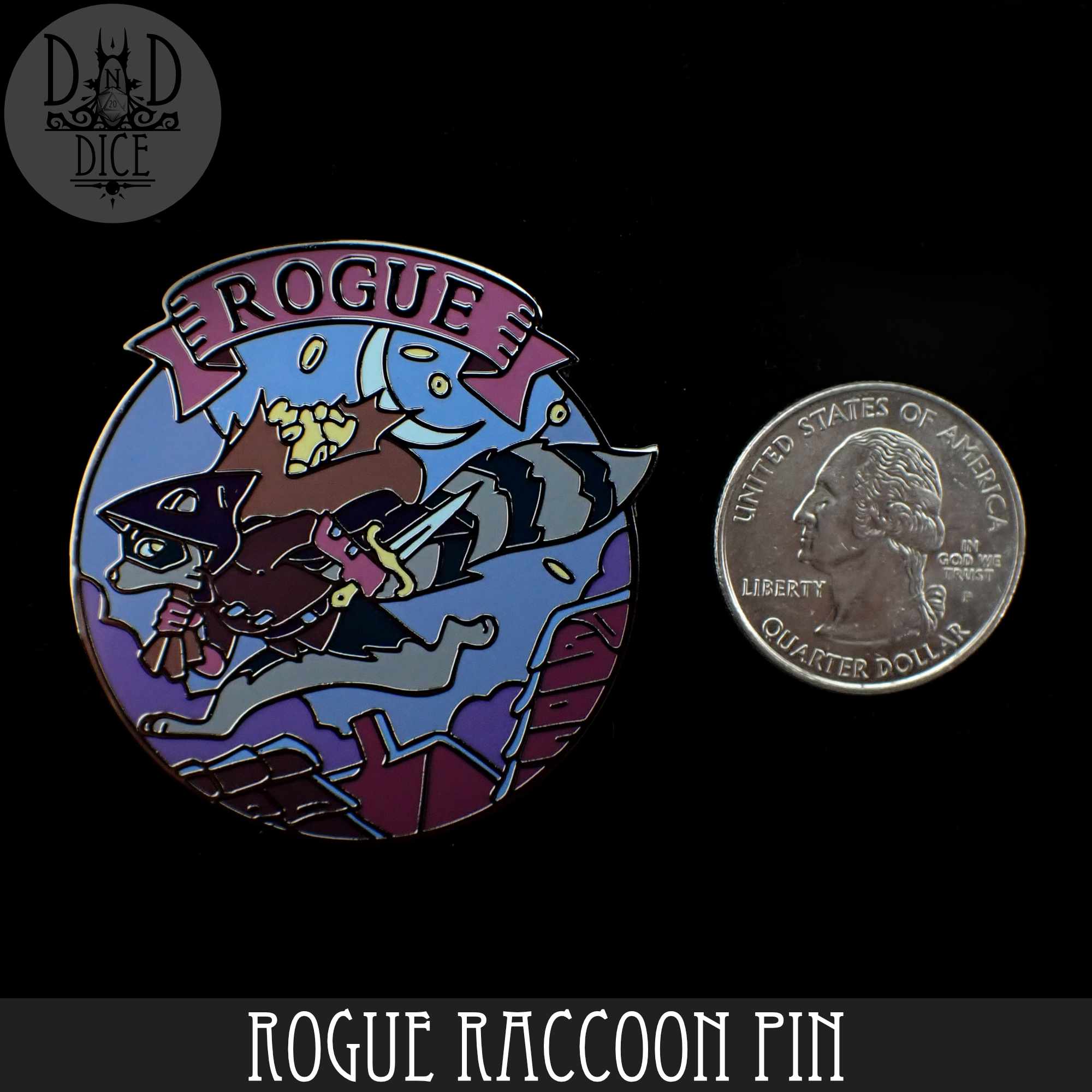 Rogue Raccoon (Enamel Pin)