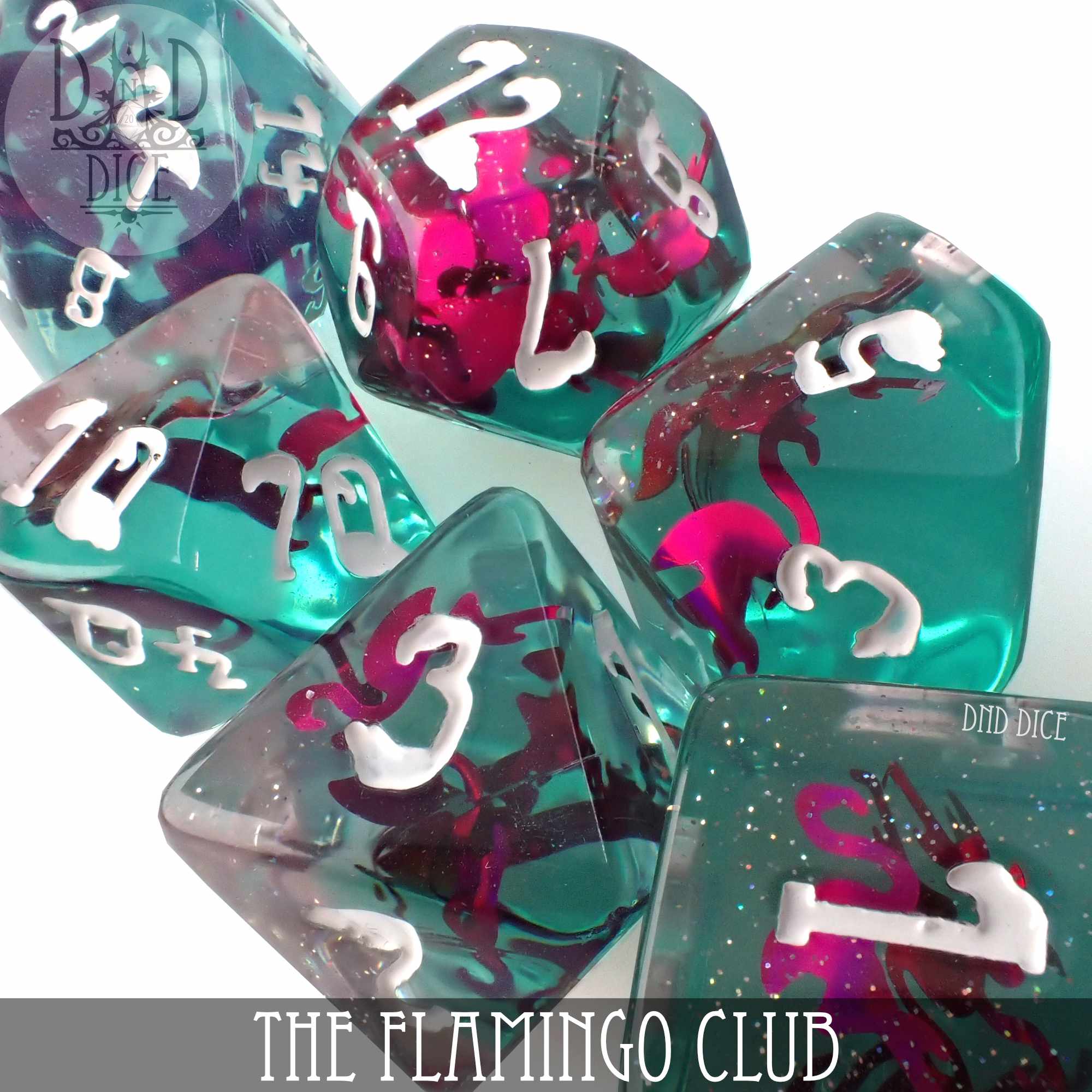 The Flamingo Club - 11 Dice Set